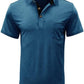 Men's Casual Polo Shirts Classic Button Basic Short Sleeve Shirt Solid Color Cotton Tees Golf Stylish Tops