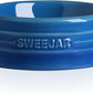 Sweejar Gradient Dog Bowl, Ceramic Dog Food Dish for Puppy and Kitten, Porcelain Pet Bowl for Food and Water 8 oz (Gradient Navy)