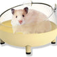 Meow&Woof Hamster Sand Bath Container, Large Sandbox Toilet Gerbil Batheoom, Tiny Chinchilla Dust Bathtub Sand Bath Box for Hamster Cage Accessories 6.5 Inch-Yellow