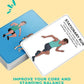 Balance Training Aid Cards: Great Training Drills for Better Stability and Movement. Core Strength Equilibrium Exercise Fitness Deck for Full-Body Exercises Balance Core Fitness