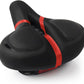 Bicycle Seat Replacement, Bike Seat for Men and Women, Comfort Wide Bike Saddle Memory Foam Padded Soft Bike Seat Cushion Compatible with Peloton, Mountain, City Bikes, Indoor Exercise Bikes