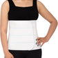 S Abdominal Binder Post Surgery for Men and Women, 12" High Postpartum Tummy Tuck Belt Provides Bariatric Stomach Compression, High Elasticity, Breathable - (60" - 75") 4 PANEL White