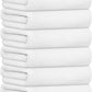 JML Bath Towels, Large Microfiber Bathroom Towel Set 6 Pack 30" x 60", Soft Absorbent Microfiber Body Towels for Adult, White