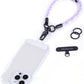 project-cb Phone Wrist Strap 1,Tether Tab 2,Phone Wristlet,Lanyard Wrist Strap,Key Holder,KeyChain,KeyRing×2(Purple)