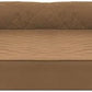 Furhaven Orthopedic Dog Bed for Large Dogs w/ Removable Bolsters & Washable Cover, For Dogs Up to 95 lbs - Quilted Sofa - Toasted Brown, Jumbo/XL