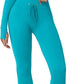 QINSEN Workout Sets for Women 2 Piece Seamless Long Sleeve Crop Tops Ribbed High Waist Leggings