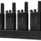 Cobra Performa 400 Business Radios (6-Pack with Dock) - 2-Channel UHF/LMR Professional Two Way Radios, Waterproof Walkie Talkies, Drop Proof, Shockproof IP67 & MIL-SPEC Rated, 18-Hour Li-Ion Battery