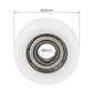 uxcell Nylon Pulley U Groove Ball Bearing Roller Guide Wheel 6x22x7mm Double Metal Shielded (GCr15) Chrome Steel Bearings 4pcs