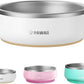 Pawaii Small Dog Bowls, 12 oz. Food Water Bowl Designed for Puppies and Cats with Non-Slip Rubber Base, Upgraded Metal Insulated, Double Stainless Steel Bowls