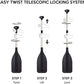 Oceansouth Premium 30"-48" Adjustable Aluminum Telescopic Paddle