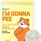 Tofu Cat Litter 100%, I'm Gonna Pee, Strong Clumping, Toilet Flushable, Less Dust, Less Tracking by Pallet Type, All Natural Ingredients, Biodegradable, Safe for Environment(5.7lb x 1pack)