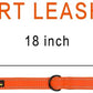 PLUTUS PET Short Training Dog Leash with Padded Handle for Medium Large Big Dogs,18 Inch Heavy Duty Strong Traffic Dog Leash with Carabiner Clip for Climbing Walking or Guiding Blind（18”，Orange