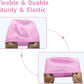 2pcs Cloth Swim Caps for Both Women & Men & Kids Fabric Durable Non-Waterproof Elastic Swimming Pool Cap Bathing Cap for Long and Short Hair
