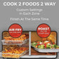 Emeril Lagasse Dual Zone 360 Air Fryer Oven Combo with French Door, 25 QT Extra Large, Cook Two Foods in Different Ways, Up to 60% Faster from Frozen to Finish