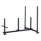 Weighted Training Pull Sled Fit for 1-2 Inch Plates, Sled Workout Equipment, Sport Power Sled for Athletic Exercise and Speed Improvement,300LB