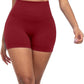 CHRLEISURE Women's 4 Packs Workout Gym Shorts, High Waisted Butt Lifting Scrunch Butt Seamless Booty Shorts