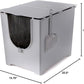 Modkat® Flip Litter Box, Front-Entry, Full Height Seamless Base, Reusable Litter Liner, Sifting Litter Scoop, 2X Bamboo Charcoal Filters