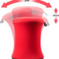 ADHD Wobble Stool, Yoga Ball Chair, Ergonomic Active Sitting Stool for Adults,Kids, Improves Focus, Posture Balance Adjustable Height, Non-Slip Base for Home, School, Exercise, Yoga (Red)