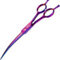 JASON 7.5" Dog Grooming Scissor - Professional Down-curved Shear with Ergonomic Handle Japanese Stainless Steel Trimming Scissor for Dogs, Cats and Other Pets, Sharp (Curved, Purple)