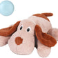 Puppy Heartbeat Toy, Dog Heartbeat Toy for Separation Anxiety Relief, Puppy Toy with Heartbeat Stuffed Animal Anxiety Calming Behavioral Aid Plush Toy for Dogs Cats Pets (Brown)
