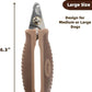 Large Dog Nail Clippers Pet Nail Trimmers for Cats Rabbits Dog Grooming Clippers with Safety Guard to Avoid Over Cutting L