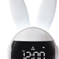 Kids Alarm Clock for Kids, Bunny Alarm Clocks for Girls Boys, White Kid Alarm Clock with Ringtones & Night Light Rechargeable Snoozing