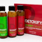 Detoxify – Ever Clean Cleansing Program – Honey Tea – 5 x 4 oz Bottles – 5-Day Solution – Green Tea, Vitamins & Minerals – Plus Sticker and Bag