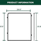 FXW Homeplus Unleashed Indoor Dog Playpen - Stress-Free and Safe Play, Heavy Duty 32 Inch 2 Acrylic Panels Dog Pen for Small and Medium Dogs, Black│Patented