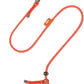 Dog Anti-Slip Leash 5FT with Metal Stopper - Durable No-Pull Training Lead for Small, Medium & Large Dogs - Comfortable Handle Nylon Rope, Tangle-Free Pet Walking Leash (Orange, 5.6FT)