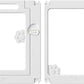 Acrylic Clear Dog Play Pen Indoors, Puppy Playpen with Door for Small Dogs Puppies, Transparent Plastic Pet Playpen Cage Fence Crate Kennel for Cat Kitten Rabbit Bunny Ferret etc (White-2 Panels)
