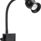Aquarium Light Focus Light for Open Fish Tank Indoor LED Light Big Clip Lamp Adjustable Focus (White-Blue)