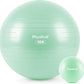 Yoga Ball for Exercise, Pilates Set, 4 Sizes Fitness Ball for Workout, Birthing, Pregnancy, Physical Therapy- Pump Included