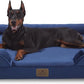 Bedfolks Orthopedic Dog Bed XXL, Waterproof Dog Sofa Bed for Giant Dogs, Egg Foam Pet Couch Bed with Removable Washable Cover and Nonslip Bottom, Navy Blue