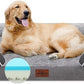 Comfort Expression Orthopedic Waterproof Dog Beds Memory Foam, XL Washable Dog Beds with Removable Cover, Large Pet Sofa Couch with Bolster(X-Large,Silver Grey)