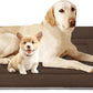 JoicyCo Soft Dog Crate Bed Pad Mat, 48 in Non-Slip Bottom Washable for Extra Large Dogs, Pet Mattress Kennel Pad, Dark Brown