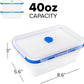 Collapsible Silicone Food Storage Containers, BPA Free, Microwave, Freezer and Dishwasher Safe, Lunch, Meal Prep, Travel, Space-Saving
