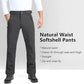 Outdoor Ventures Men's Lite Waterproof Windproof Fleece Lined Warm Hiking Ski Snow Pants Expandable-Waist