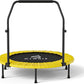 CLORIS 40in Folding Trampoline Mini Trampoline Rebounder Trampoline for Adults Fitness Trampoline with Adjustable Foam Handle, with safty Padded Cover Best Gift for Kids/Adult