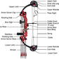 Compound Bow Archery for Youth and Beginner, Right Handed,19”-28” Draw Length,15-29 Lbs Draw Weight, 260 fps