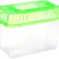 Betta Fish Tank LED Fish Tank Plastic Aquarium Gallon Fish Bowl Small Betta Tank Fish Box with Portable Goldfish Bowl Frog Suite Travel Green Portable Fish Tank Travel