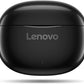 Lenovo E310 True Wireless Stereo Earbuds Bluetooth 5.3 ENC Noise-Cancelling Black In-Ear Headphones 13mm Speaker Type-C Charging 20h Battery Life for Music Calls Comfortable Fit Wireless Earbuds