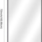 60" x 36"Bathroom Mirror, Matte Black Wall Mirror with Metal Frame, Decorative Rectangular Vanity Mirror for Bedroom Bathroom Living Room Entryway (Horizontal/Vertical)