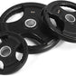 SPART Weight Plate 2-Inch Rubber Coated Olympic Grip Plate for Barbell,Solid Cast Iron Weight Plates in Pairs or Single for Strength Training,Weightlifting,Crossfit,Home Gym(5LB/10LB/25LB/35LB/45LB)