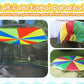 Sonyabecca Parachute 8 Feet 10 Feet 12 Feet for Kids with 9 Handles 12 Handles Play Parachute for 8 12 Kids Tent Cooperative Games Birthday Gift