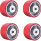 Heavy Duty Casters Wheels 4"5"6"8"DiameterX2"Width Industrial Caster Wheels Polyurethane Wheel with Capacity 800-1,500 lbs/pcs Used in,Trail Jack,Tool Box