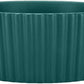 Waggo Ripple Ceramic Dog Bowl for Medium and Large Breeds - Modern with Matte Finish, Heavyweight Durable Pet Food and Water Dish Crock, Dishwasher Safe (Large, Teal)
