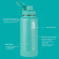 Takeya Actives Water Bottle with Spout Lid - Bottle with Double Stainless Steel Insulation - Dishwasher Safe & BPA-Free - Bottle with Spout Lid & Removable Bumper - 24 oz, Teal