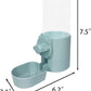 Rabbit Water Bottle 17 OZ Bunny Hanging Water Fountain Automatic Guinea Pig Water Dispenser No Leak Drinking Feeder for Bunny Chinchilla Hamsters Cat Dog Small Animals (Blue)