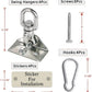 Heavy Duty Swing Hangers for Wooden Sets 2000 LB Capacity Hammock Hanger 360 Swivel Stainless Steel Swing Hardware Accessories 2 Packs for Porch Playground Yoga Heavy Bag