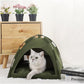 Cat Tent – Lightweight & Breathable Waterproof Shelter Designed for Indoor/Outdoor Adventures, Giving Your pet Safe Outdoor Exploration Joy. (Olive Drab, 19.7×19.7in)